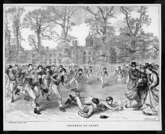 Framed Print : Rugby at Rugby School Framed Print : Rugby at Rugby School