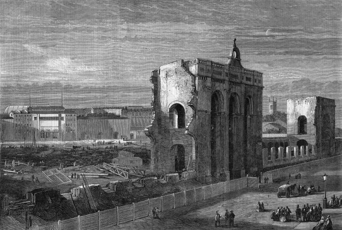 Framed Print : Ruins of 1862 Great Exhibition building Framed Print : Ruins of 1862 Great Exhibition building