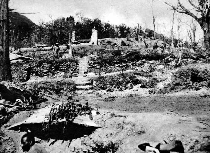 Framed Print : The Ruins at Kohima, Burma; Second World War, 1944 Framed Print : The Ruins at Kohima, Burma; Second World War, 1944