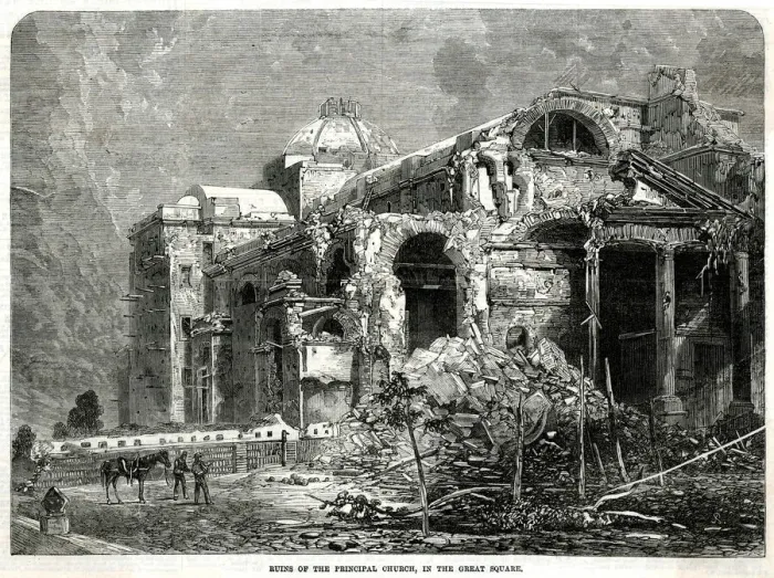 Framed Print : The Ruins of the Principal Church at Paysandu 1865 Framed Print : The Ruins of the Principal Church at Paysandu 1865