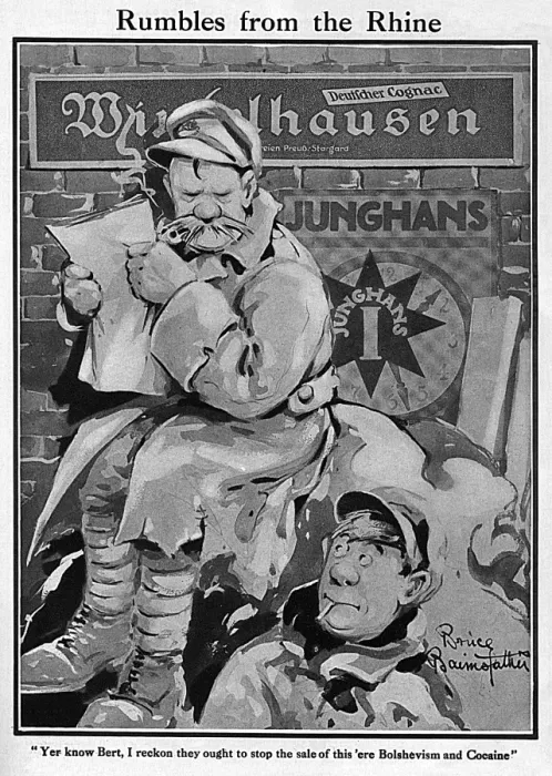 Framed Print : Rumbles from the Rhine by Bruce Bairnsfather Framed Print : Rumbles from the Rhine by Bruce Bairnsfather