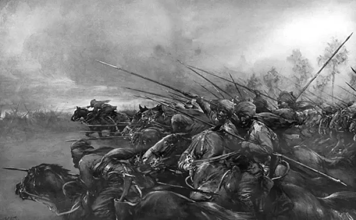 Framed Print : Rush of the Bengal Lancers, 1914 Framed Print : Rush of the Bengal Lancers, 1914