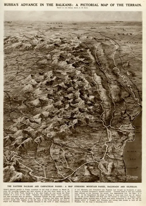 Framed Print : Russian advance in Balkans by G. H. Davis Framed Print : Russian advance in Balkans by G. H. Davis