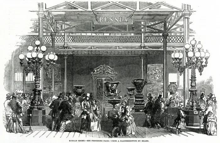 Framed Print : Russian department at The Great Exhibition 1851 Framed Print : Russian department at The Great Exhibition 1851