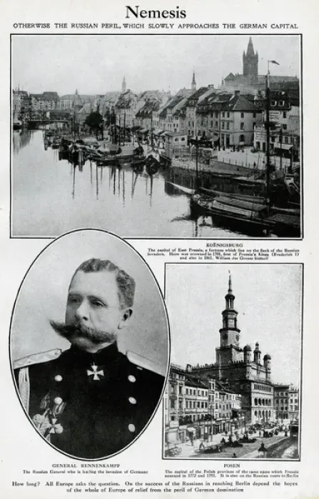 Framed Print : The Russian peril approaching Germany, WW1