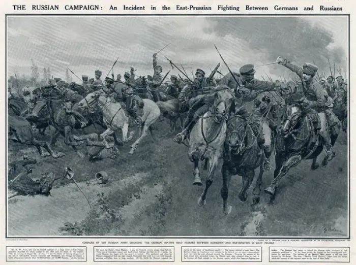 Framed Print : Russians fighting Germans 1914, World War One Framed Print : Russians fighting Germans 1914, World War One