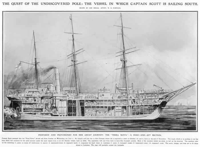 Framed Print : S. S. Terra Nova, June 1910