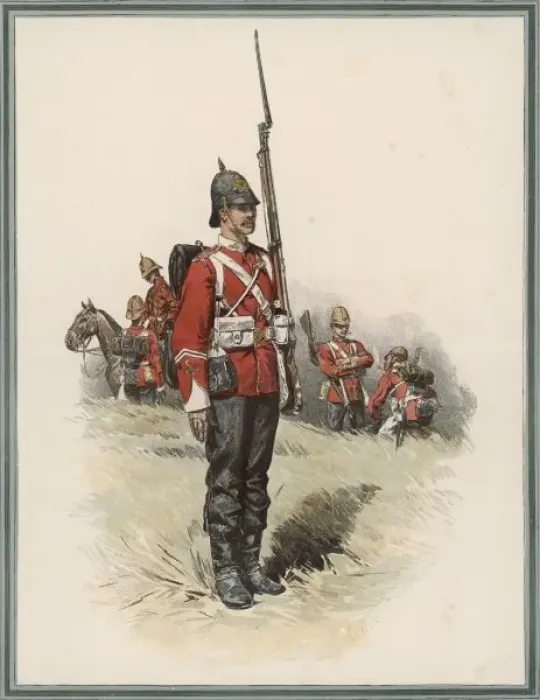 Framed Print : S Wales Bordrers 1887