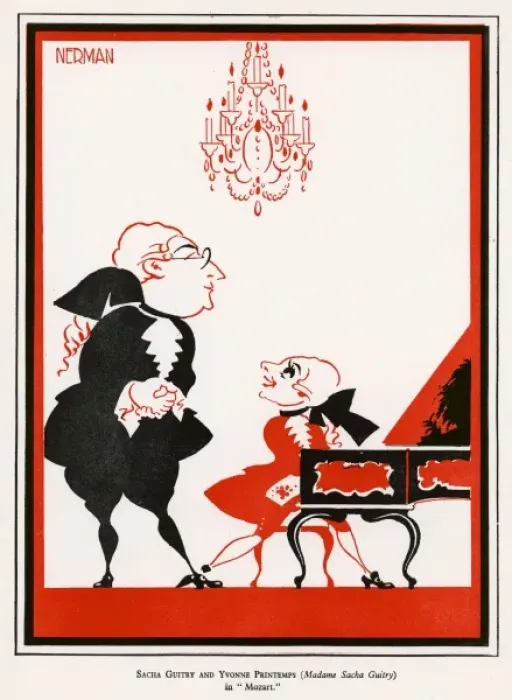 Framed Print : Sacha Guitry / Wife / 1929 Framed Print : Sacha Guitry / Wife / 1929