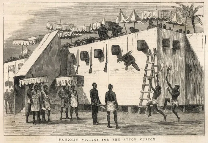 Framed Print : SACRIFICE, DAHOMEY Framed Print : SACRIFICE, DAHOMEY