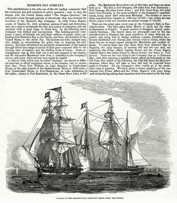 Framed Print : Sailing of the Hudsons Bay Company ships from Gravesend Framed Print : Sailing of the Hudsons Bay Company ships from Gravesend