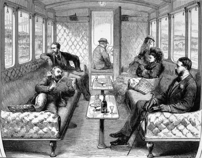 Framed Print : Saloon carriage of the London, Brighton and South Coast rai Framed Print : Saloon carriage of the London, Brighton and South Coast rai