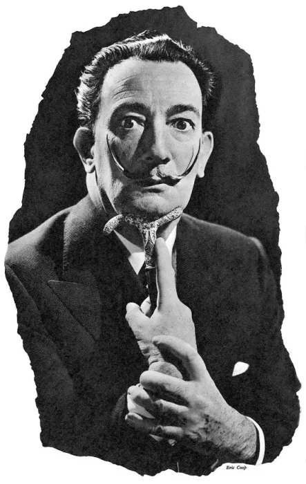 Framed Print : Salvador Dali Portrait Framed Print : Salvador Dali Portrait