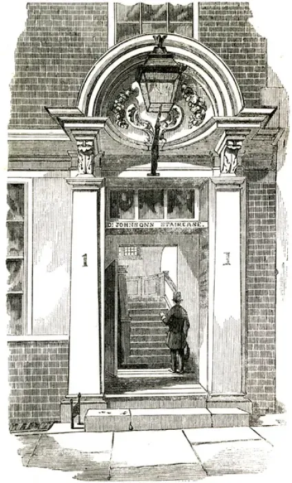 Framed Print : Samuel Johnson / Temple Framed Print : Samuel Johnson / Temple