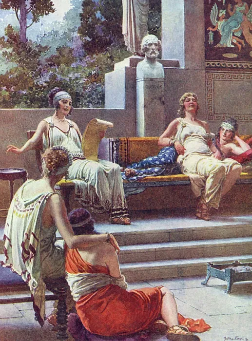 Framed Print : Sappho - House of Muses Framed Print : Sappho - House of Muses