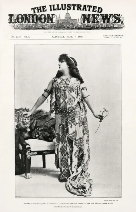 Framed Print : Sarah Bernhardt as Cleopatra Framed Print : Sarah Bernhardt as Cleopatra