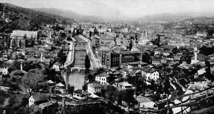 Framed Print : Sarajevo in 1914 Framed Print : Sarajevo in 1914