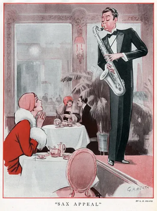 Framed Print : Sax Appeal by G. H. Heath Framed Print : Sax Appeal by G. H. Heath