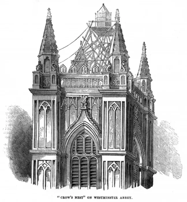 Framed Print : Scaffolding on Westminster Abbey Framed Print : Scaffolding on Westminster Abbey