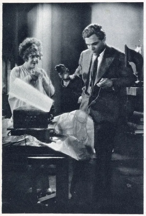 Framed Print : Scene from the film The Burning Heart - a demonstration by George (Gustav Frohlich) of the magical ether-wave machine invented by Leon Theremin (1896 - 1993) a Russian and Soviet inventor Framed Print : Scene from the film The Burning Heart - a demonstration by George (Gustav Frohlich) of the magical ether-wave machine invented by Leon Theremin (1896 - 1993) a Russian and Soviet inventor