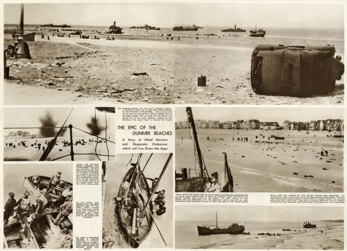 Framed Print : Scenes during the evacuation of Dunkirk, WW2 Framed Print : Scenes during the evacuation of Dunkirk, WW2