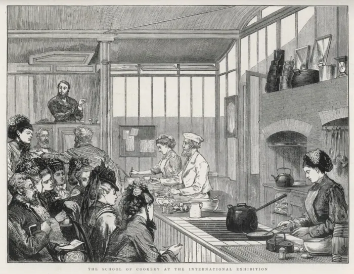 Framed Print : School of Cookery / 1873 Framed Print : School of Cookery / 1873