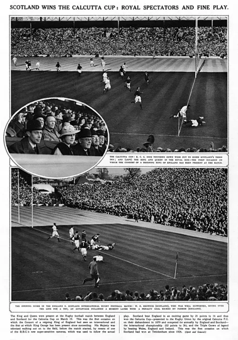 Framed Print : Scotland Wins Calcutta Cup 1938 Framed Print : Scotland Wins Calcutta Cup 1938