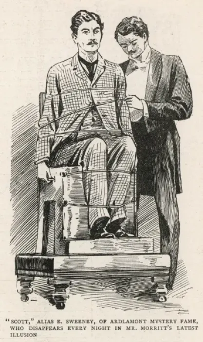 Framed Print : Scott, alias Sweeney, in an illusion