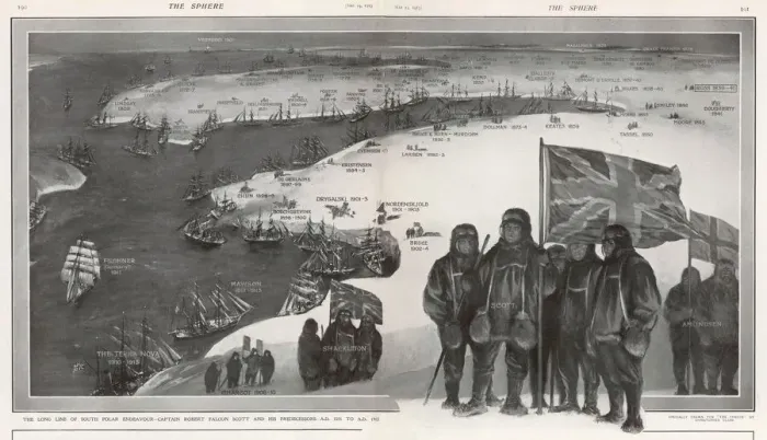 Framed Print : Scott of the Antarctic and his predecessors