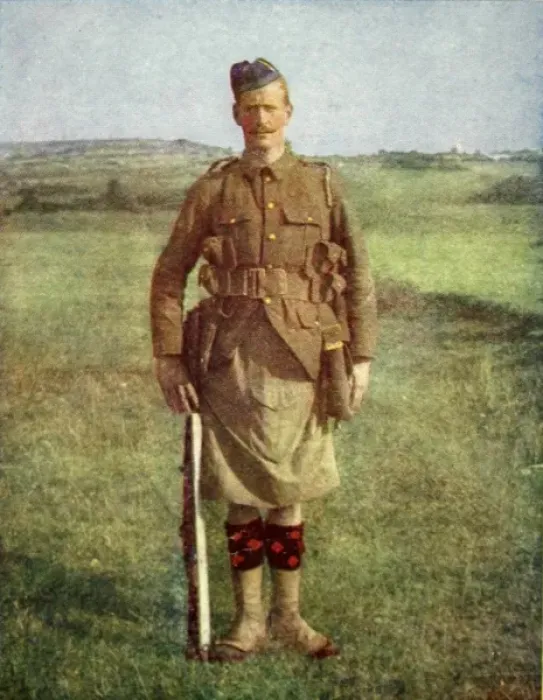 Framed Print : A Scottish infantryman