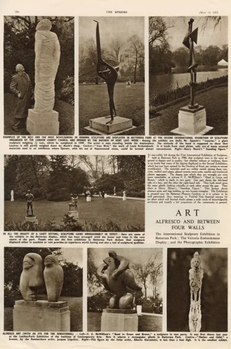 Framed Print : Sculptures on display as part of the Festival of Britain Framed Print : Sculptures on display as part of the Festival of Britain