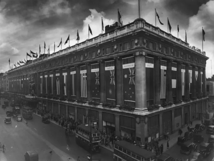 Framed Print : Selfridges during Second World War