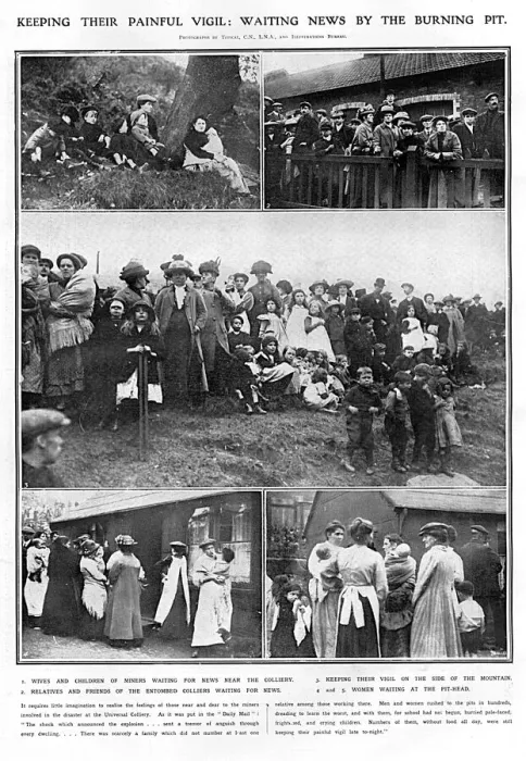 Framed Print : Senghenydd Universal Colliery Disaster, Wales, 1913