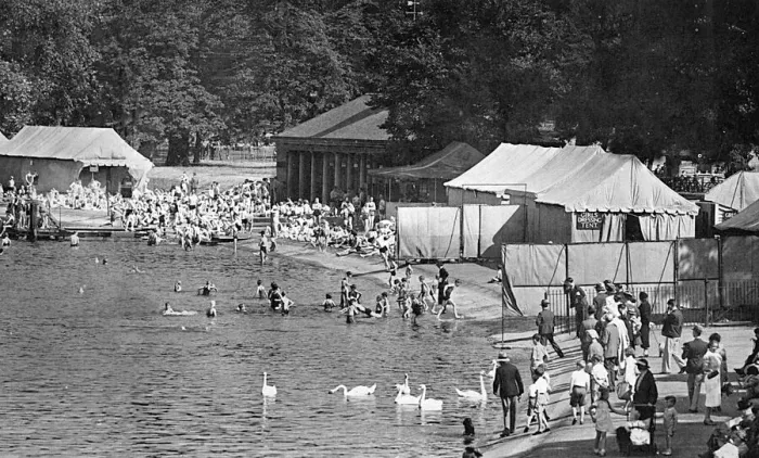 Framed Print : Serpentine Lido, 1938