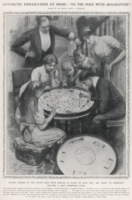 Framed Print : Shackleton / Board Game Framed Print : Shackleton / Board Game