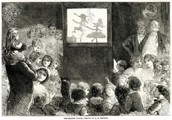 Framed Print : Shadow Dance 1861