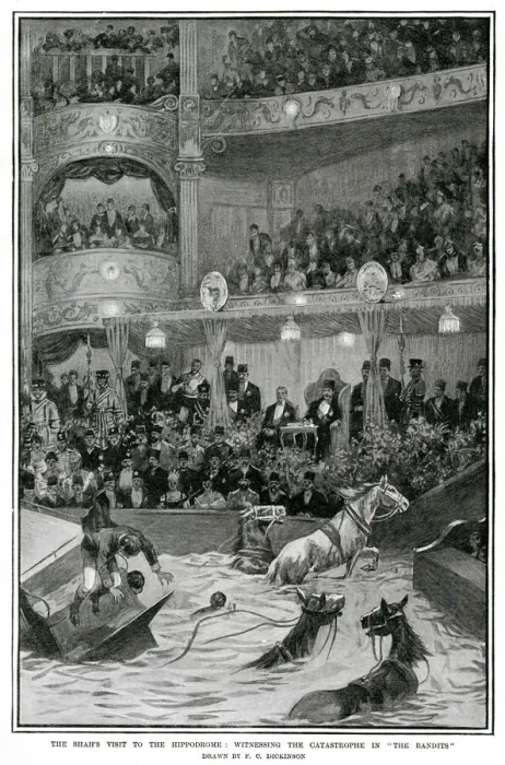 Framed Print : Shah of Persia visit to London Hippodrome 1902 Framed Print : Shah of Persia visit to London Hippodrome 1902