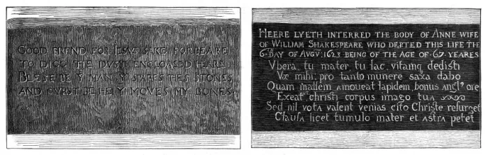 Framed Print : Shakespeare Epitaph Framed Print : Shakespeare Epitaph