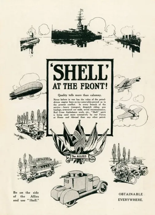 Framed Print : Shell at the Front advertisement, 1914 Framed Print : Shell at the Front advertisement, 1914