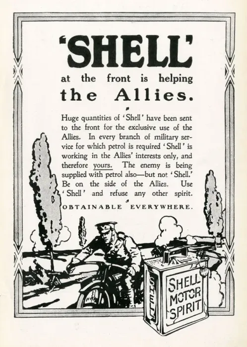 Framed Print : Shell at the Front advertisement, 1914 Framed Print : Shell at the Front advertisement, 1914