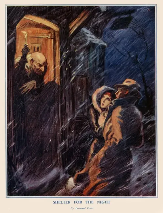 Framed Print : Shelter for the Night by Leonard Potts Framed Print : Shelter for the Night by Leonard Potts