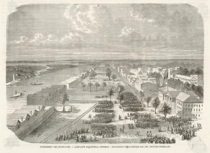 Framed Print : Sherman at Savannah