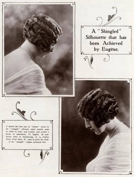Framed Print : Shingled bobbed hair by Eugene 1923 Framed Print : Shingled bobbed hair by Eugene 1923