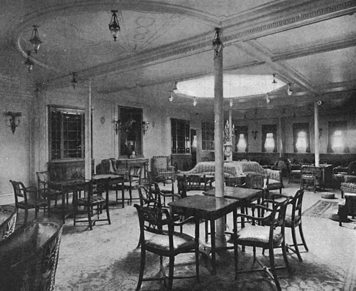 Framed Print : Ship interiors: the drawing room of the Amerika, 1905 Framed Print : Ship interiors: the drawing room of the Amerika, 1905