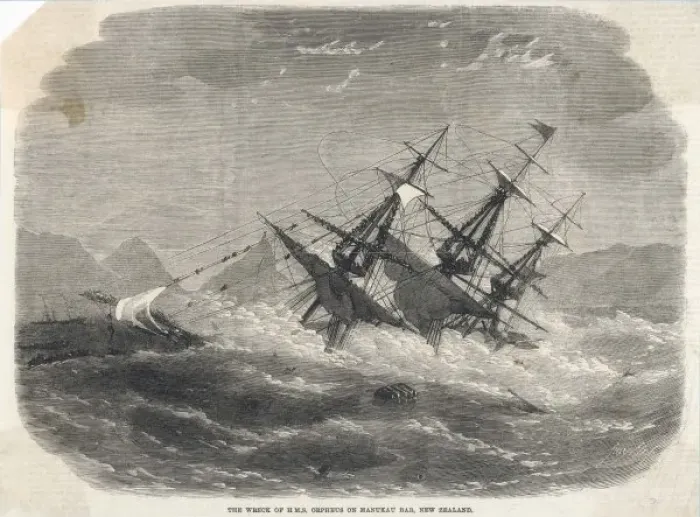 Framed Print : Shipwreck of Orpheus / Iln Framed Print : Shipwreck of Orpheus / Iln