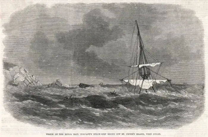 Framed Print : Shipwrecks  /  Rms Rhone
