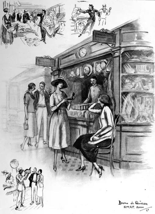 Framed Print : The Shop on board R. M. S. P. Avon, 1921 Framed Print : The Shop on board R. M. S. P. Avon, 1921