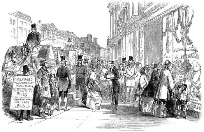Framed Print : Shopping in Regent Street, London, 1849 Framed Print : Shopping in Regent Street, London, 1849