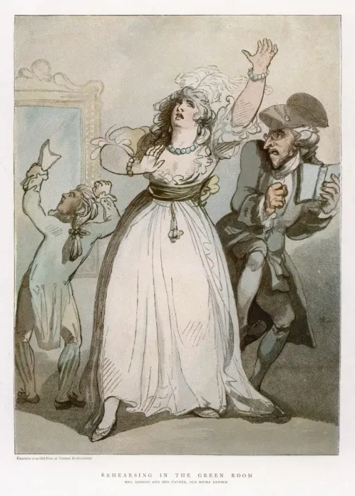 Framed Print : Siddons / Rehearsing Framed Print : Siddons / Rehearsing