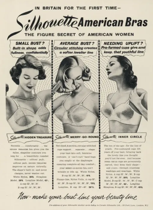 Framed Print : Silhouette American Bras